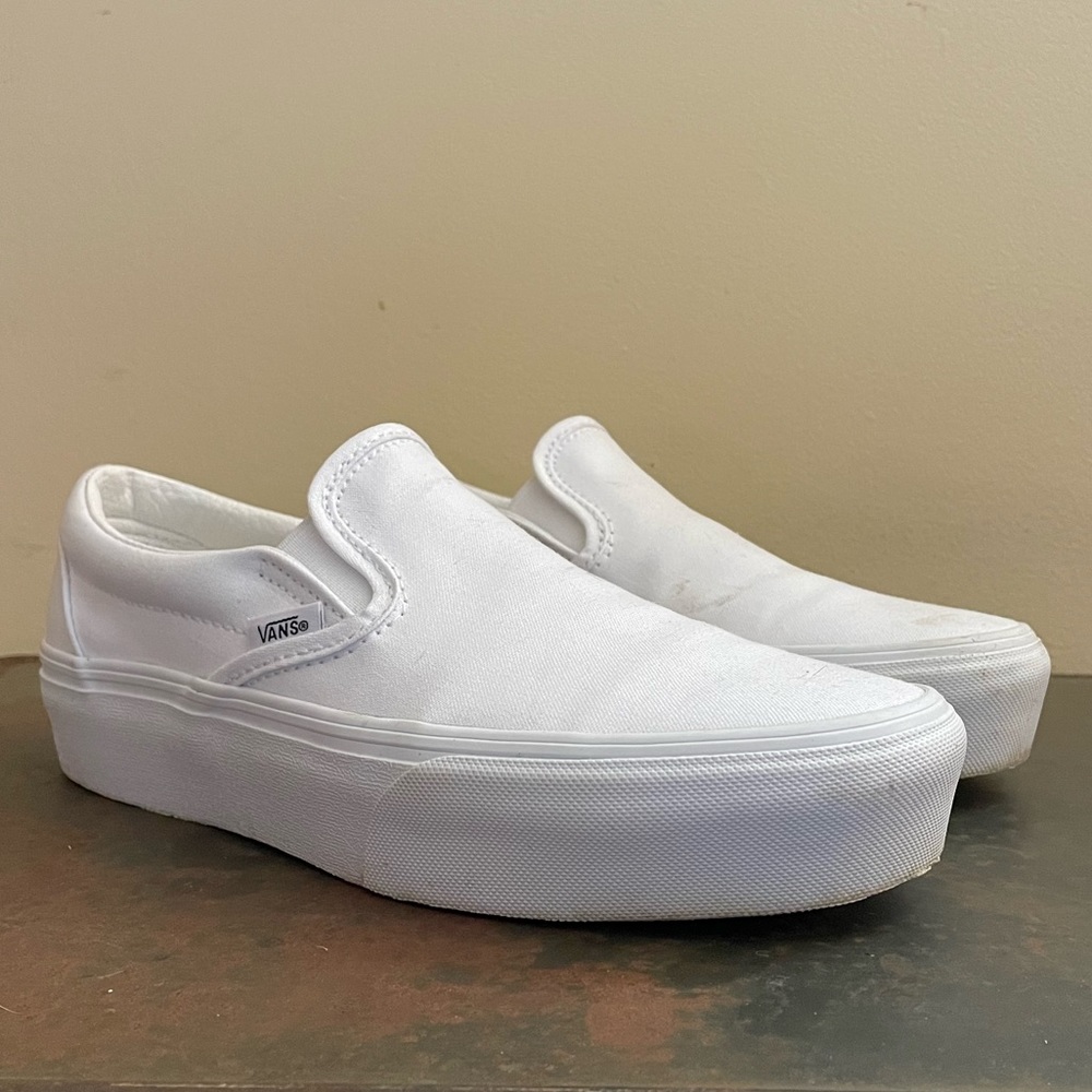 Vans SLIP-ON PLATFORM white
